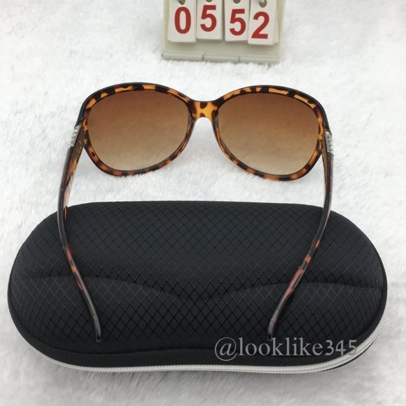Leopard Print Frame  Brown Lens  Retro. Vintage Sunglasses - Picture 3 of 4